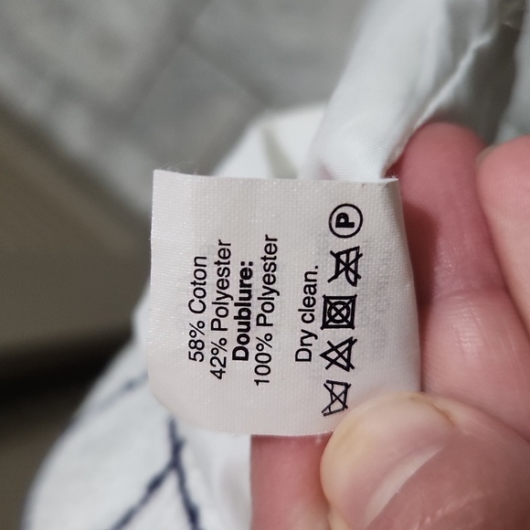 J Crew Factory White Plaid Fit & Flare Dress - Picture 9 of 9